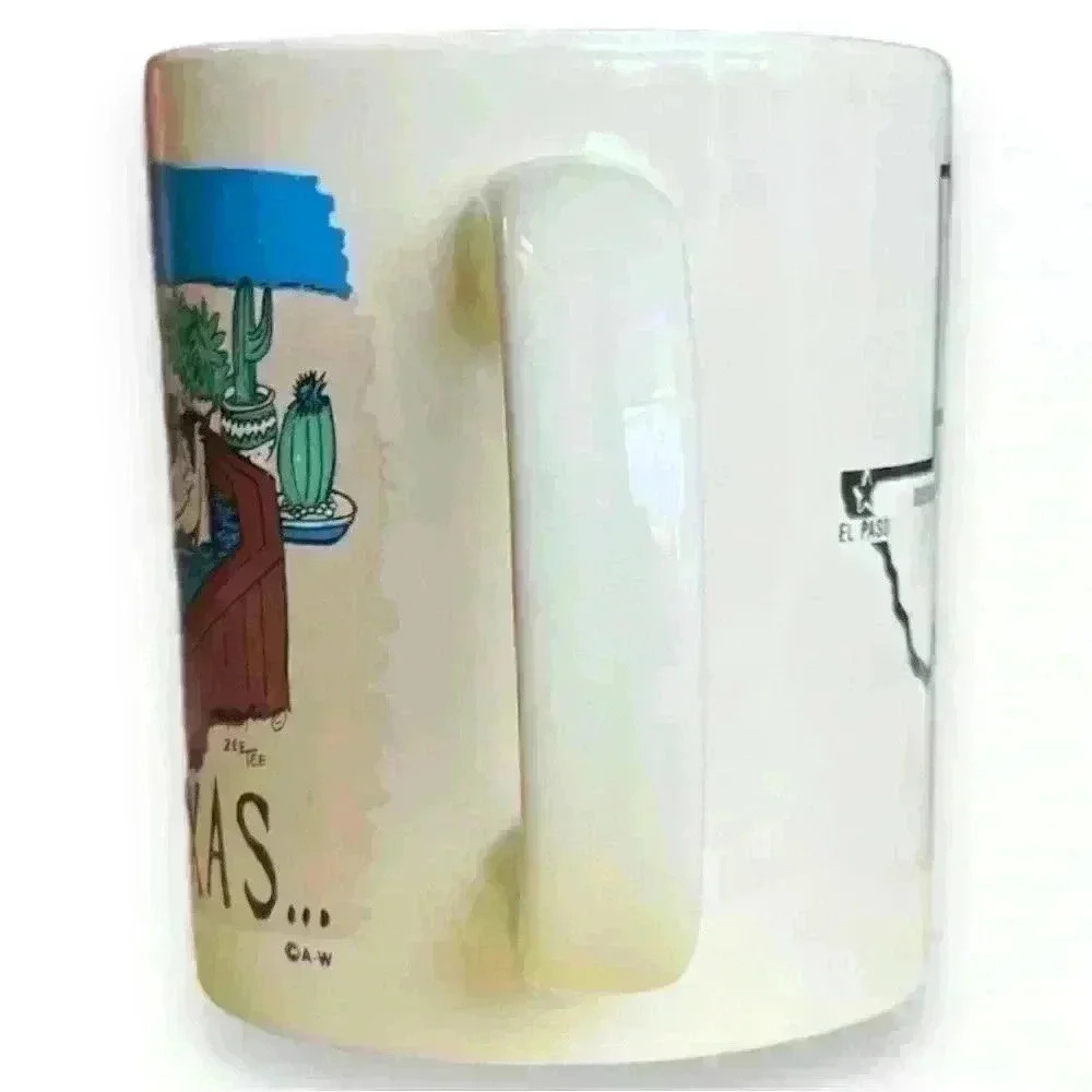 RARE Vintage Texas Hot Tub Coffee Mug by C. Van Way Hampton Zee Tee Only in TX - Picture 4 of 6